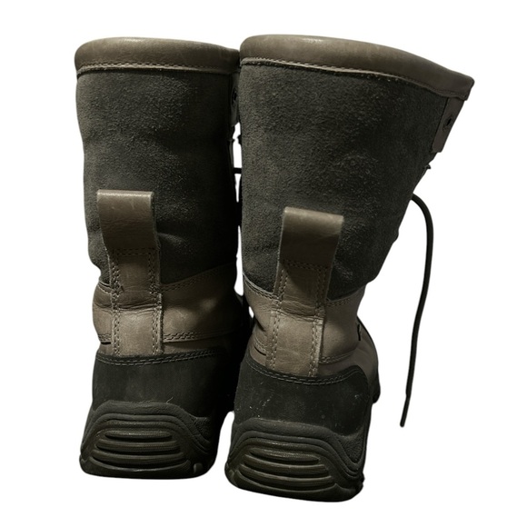 UGG Australia Grey Leather Winter Boots - Picture 3 of 7
